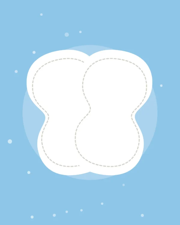 Close-up illustration of the Burp Cloths — 2-Pack, product photo coming soon