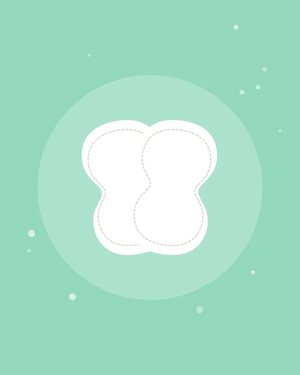Illustration of the Burp Cloths — 2-Pack, product photo coming soon