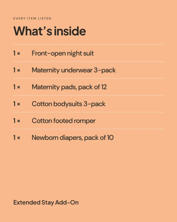 Extended Stay Add-On: what’s inside the pack