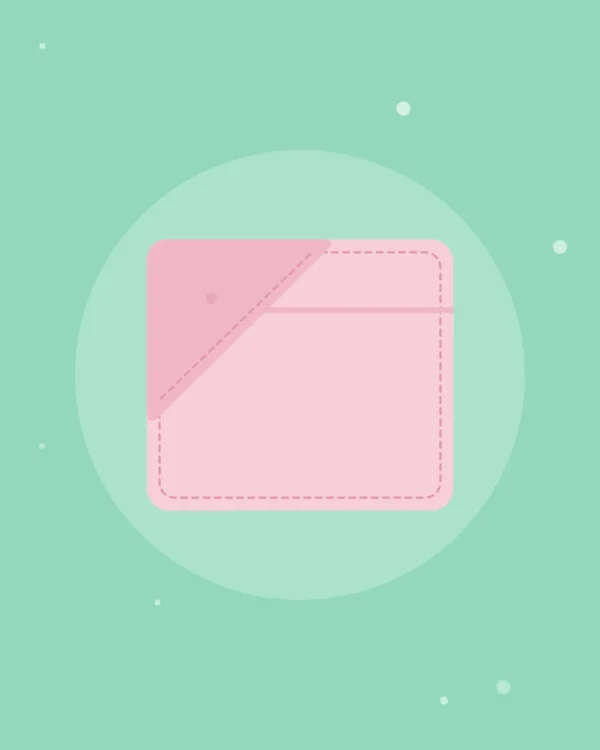 Illustration of the Hooded Baby Towel in pink, product photo coming soon