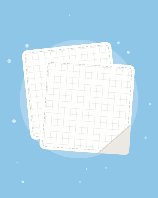 Close-up illustration of the Muslin Swaddle 2-Pack, product photo coming soon