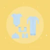 Illustration of the Newborn Starter Set — 5 Pieces in blue, product photo coming soon
