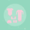 Illustration of the Newborn Starter Set — 5 Pieces in pink, product photo coming soon